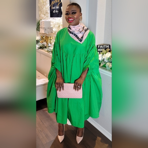 Free style Batwing Sleeves Cotton Dress. "PLEASE SPECIFY COLOR"  **SOLD OUT** - Picture 3 of 8